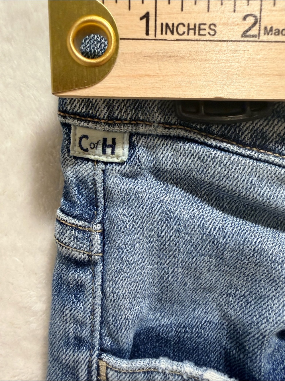 Citizens of Humanity Premium Vintage Bootcut Jeans 26 Made USA Distressed - Picture 9 of 15